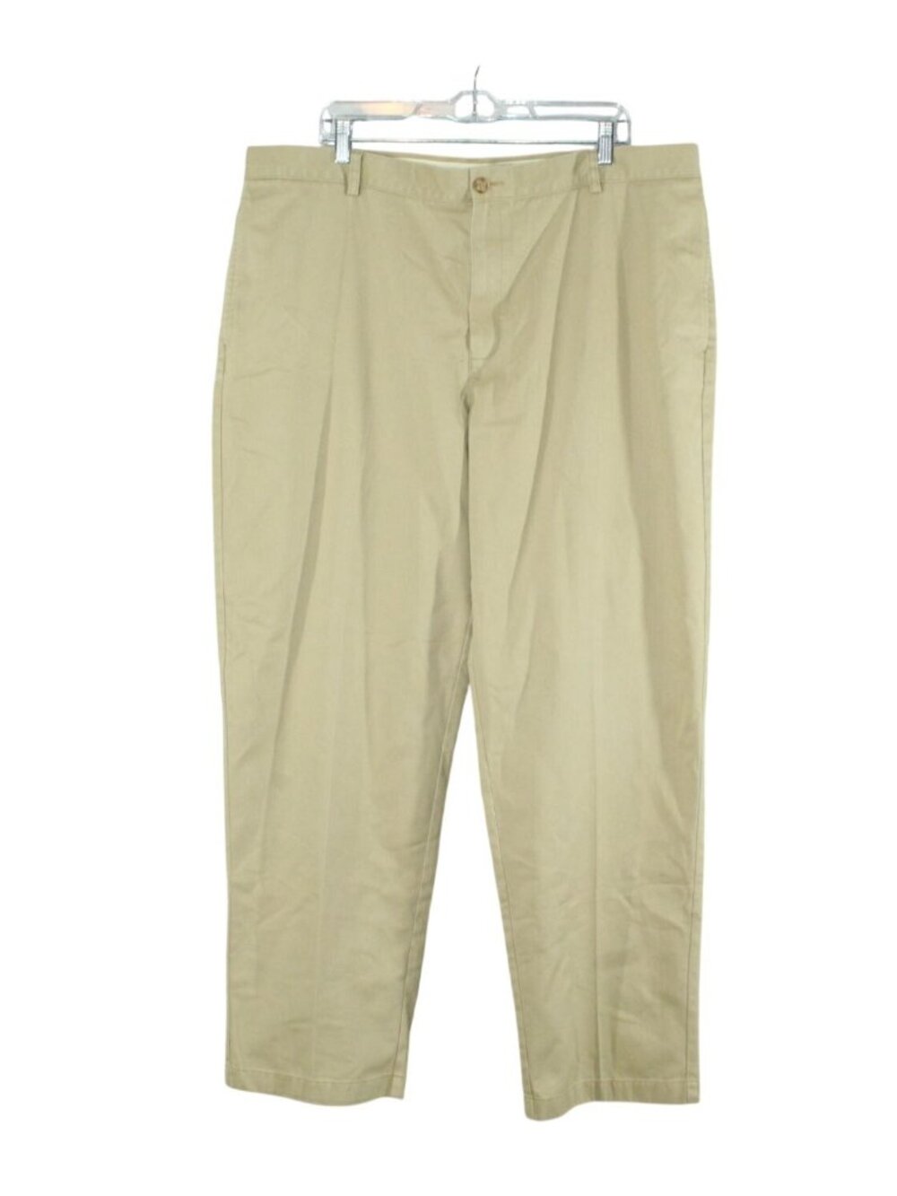 LL Bean Men's Khaki Wrinkle Free Double L Chinos Everyday Preppy Work Size 42x32